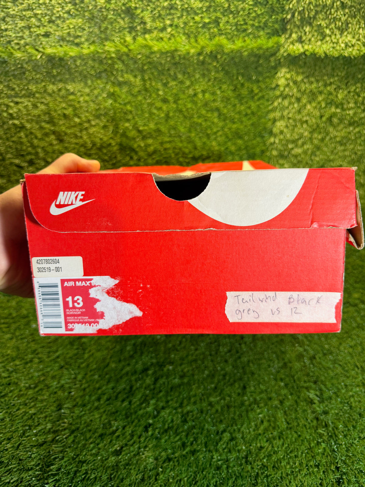 Nike "Tailwind 4" Black White - US 12